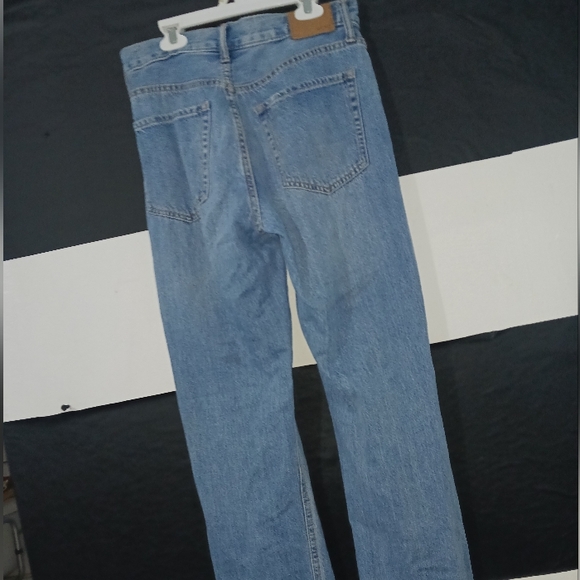 Aeropostale Women 90's baggy medium blue destroyed jeans - Picture 12 of 15